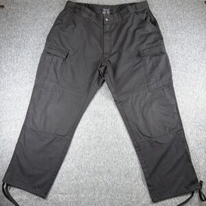 511 Tactical Pants Men's XL Waist 39.5"-43" TDU Rip-Stop #74003 Black Short